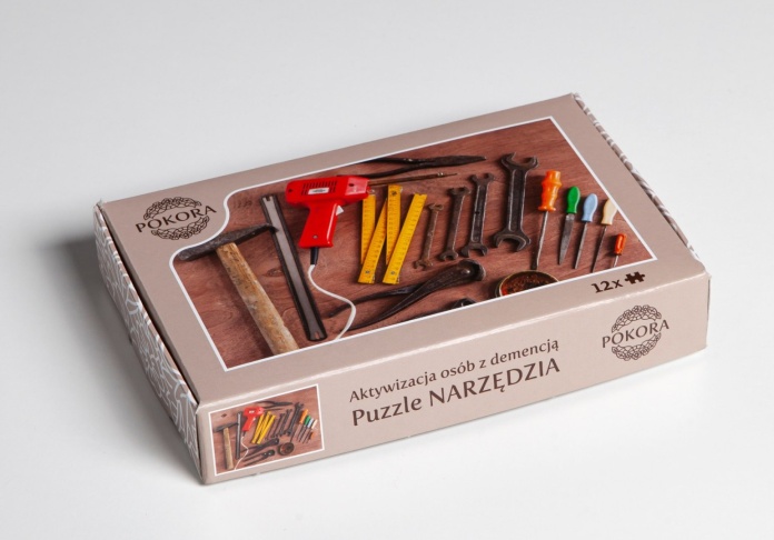 Puzzle Pokora 12 elementów do terapii Alzheimera